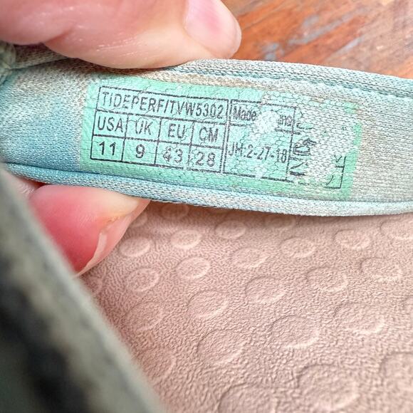 Vionic Tide Perf Tide Cassandra Sandals 11 Teal Blue Green Comfort Orthopedic - Picture 7 of 7